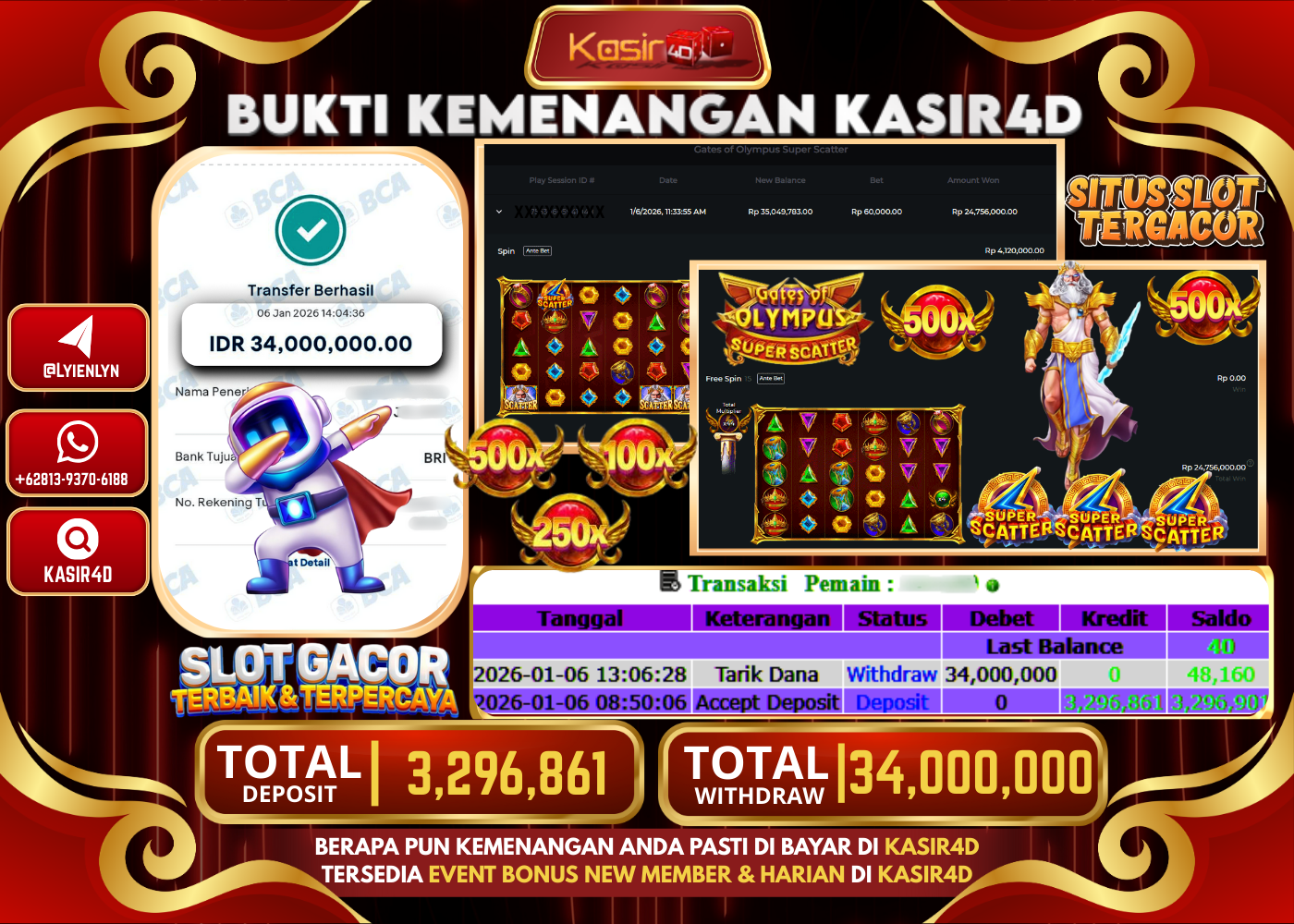 PRAGMATIC PLAY GATES OF OLYMPUS SUPER SCATTER