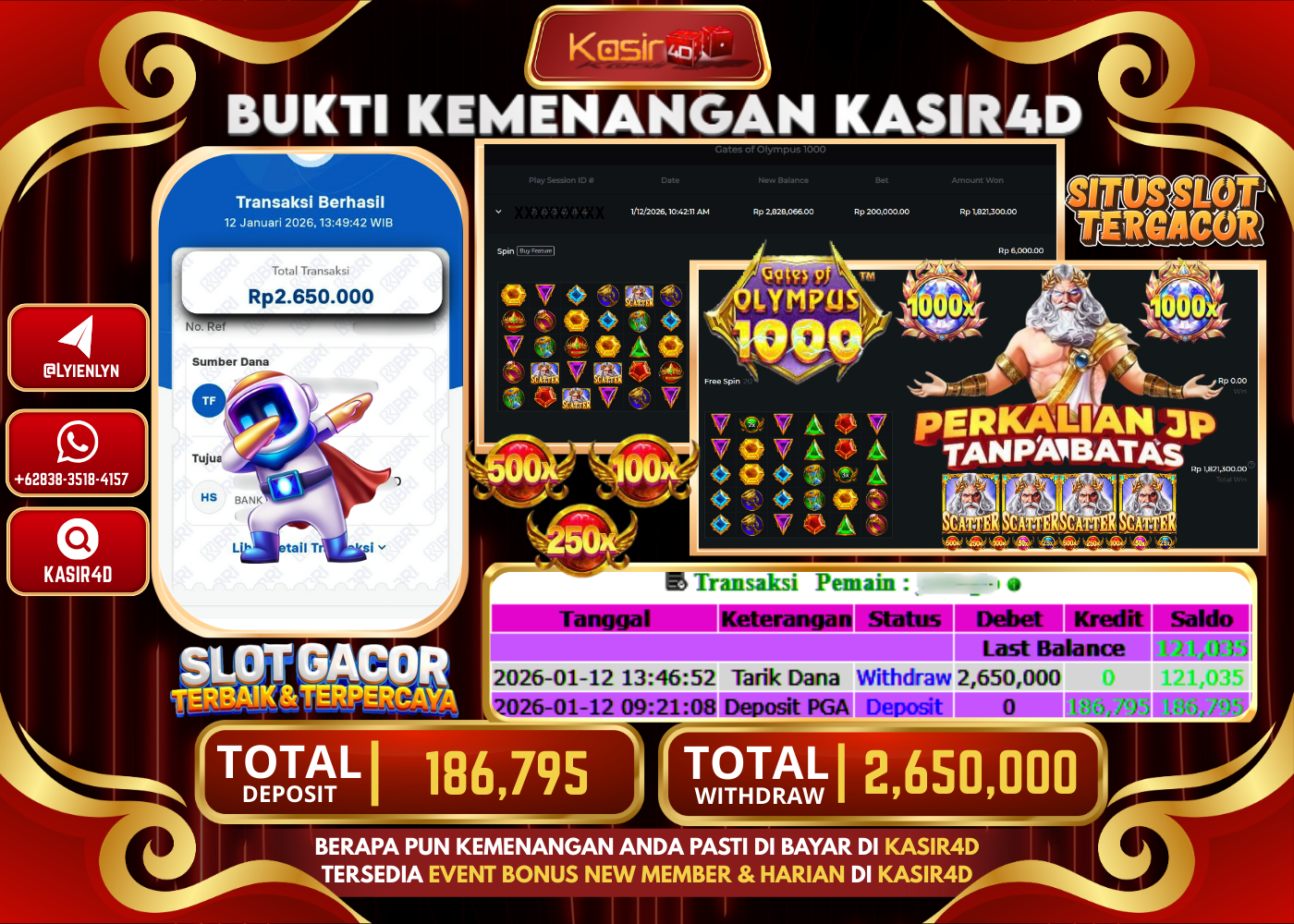 PRAGMATIC PLAY   GATES OF OLYMPUS 1000