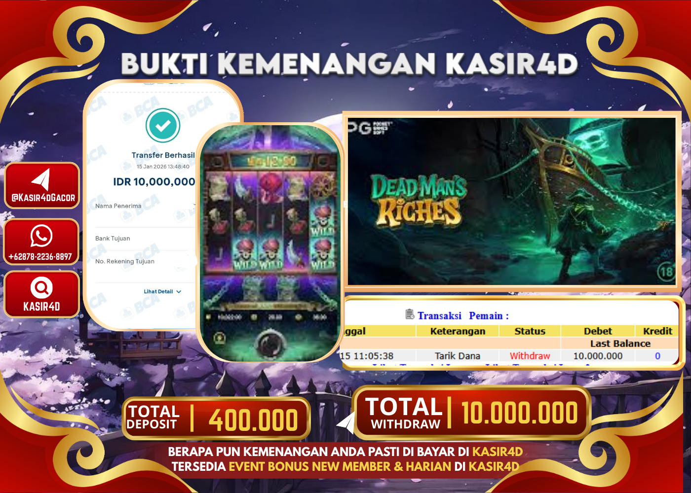 GAME PG SOFT DEAD MANS RIGHES