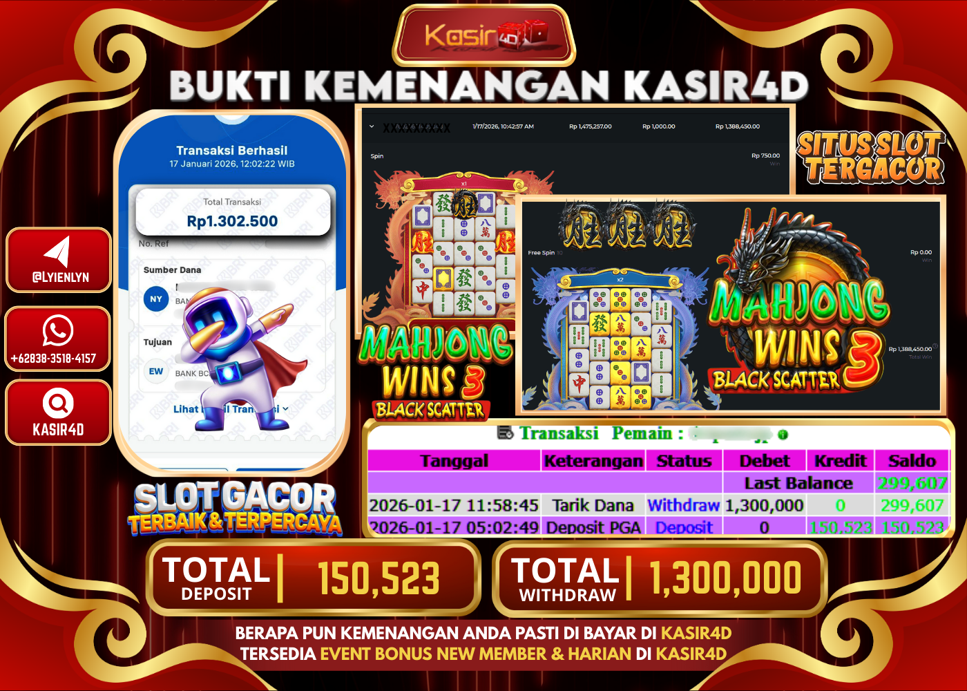 PRAGMATIC PLAY MAHJONG WINS 3 BLCAK SCATTER