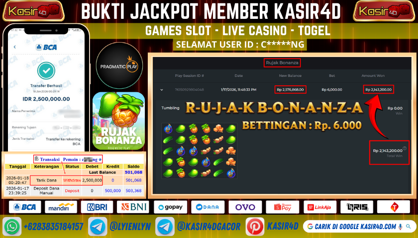 PRAGMATIC PLAY RUJAK BONANZA