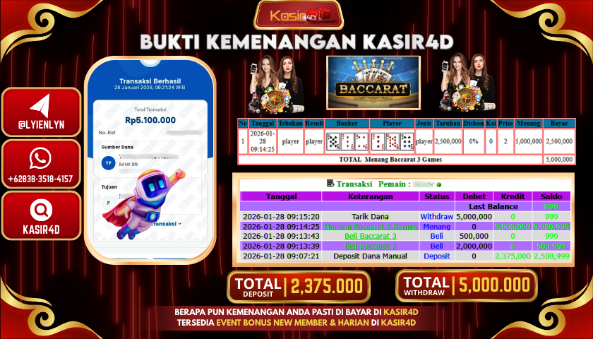 LIVE CASINO BACCARAT 3 